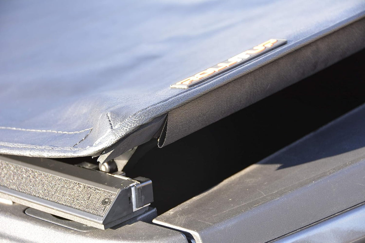 Soft Roll Up Truck Bed Tonneau Cover for 2015 - 2022 Ford F150 6.6’ Bed (Black) U47258