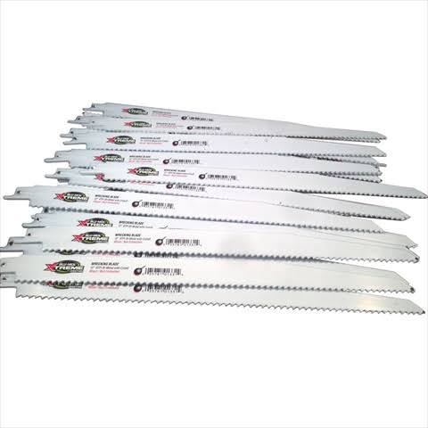 20 Pack 12 in. 6 TPI Bi-Metal Demolition Reciprocating Saw Blade U530