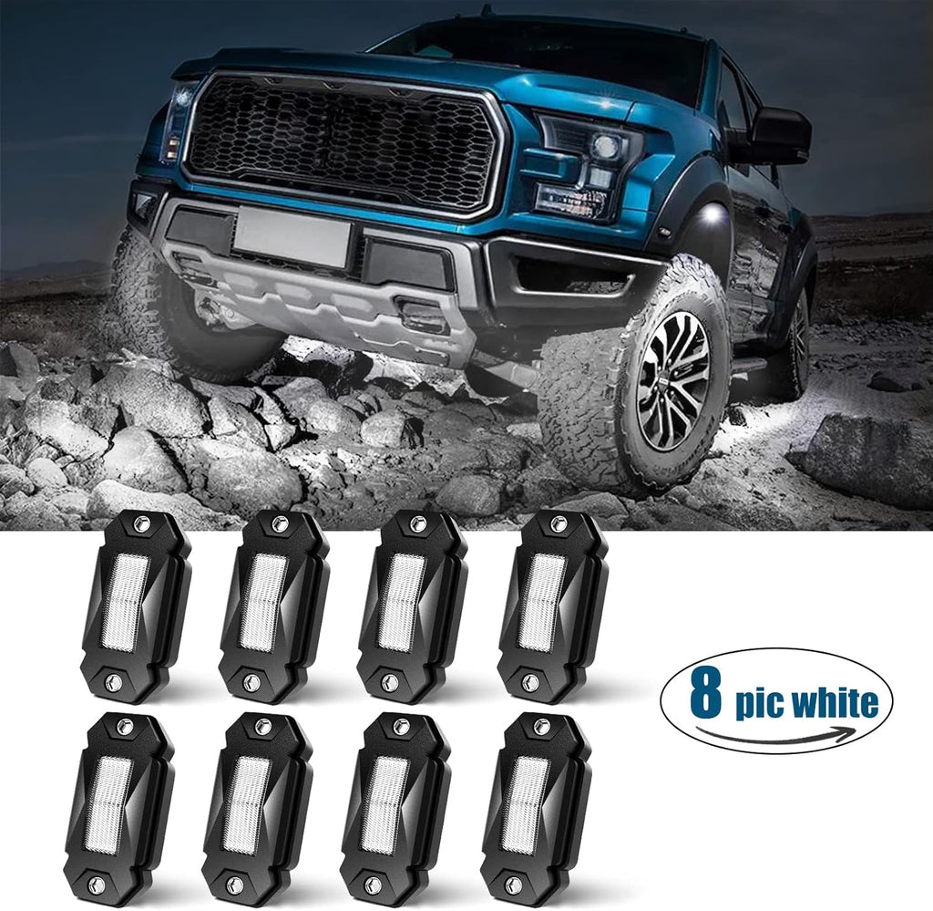 8 Pods LED Rock Light with 4 Color and IP68 Waterproof A162968
