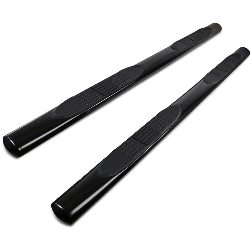 Black Quad Cab Side Step Bars Nerf Running Boards Q56106