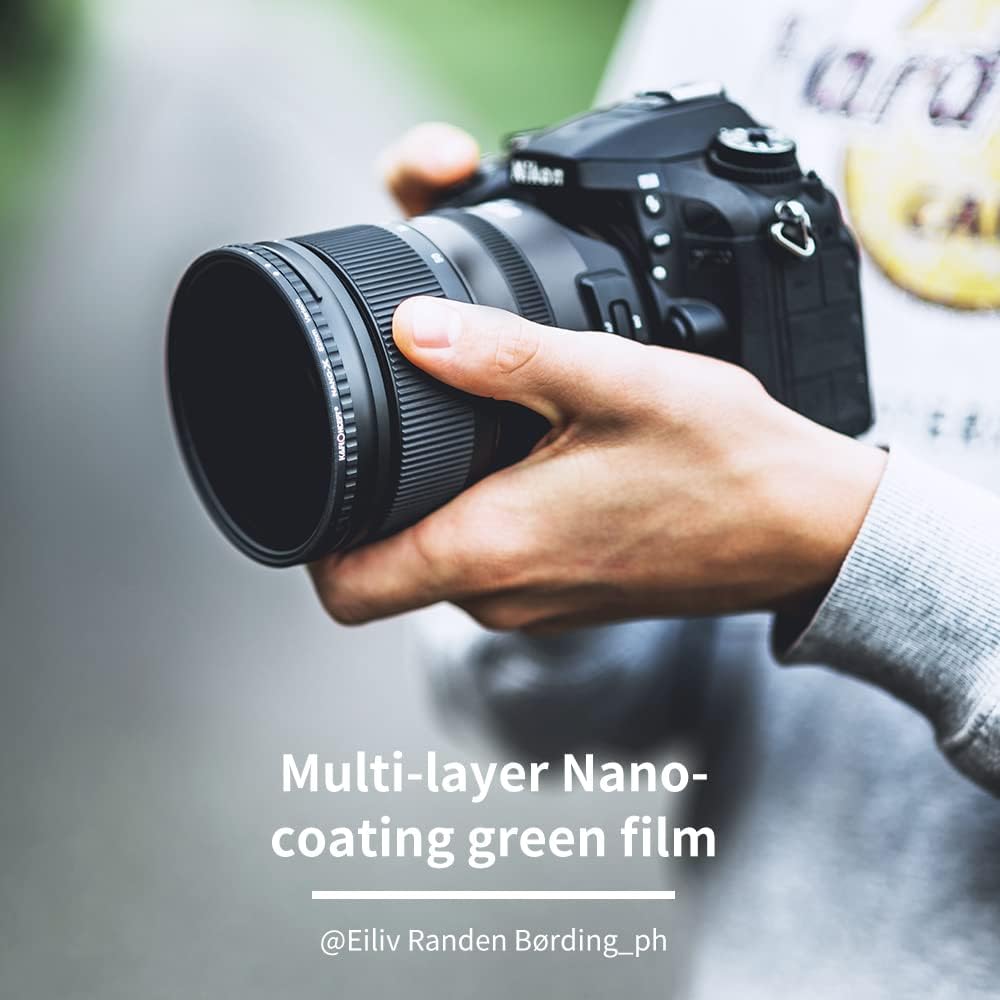 82mm Variable ND Filter ND32-ND512 Neutral Density Lens Filter with Multi-Layer Coatings O5085