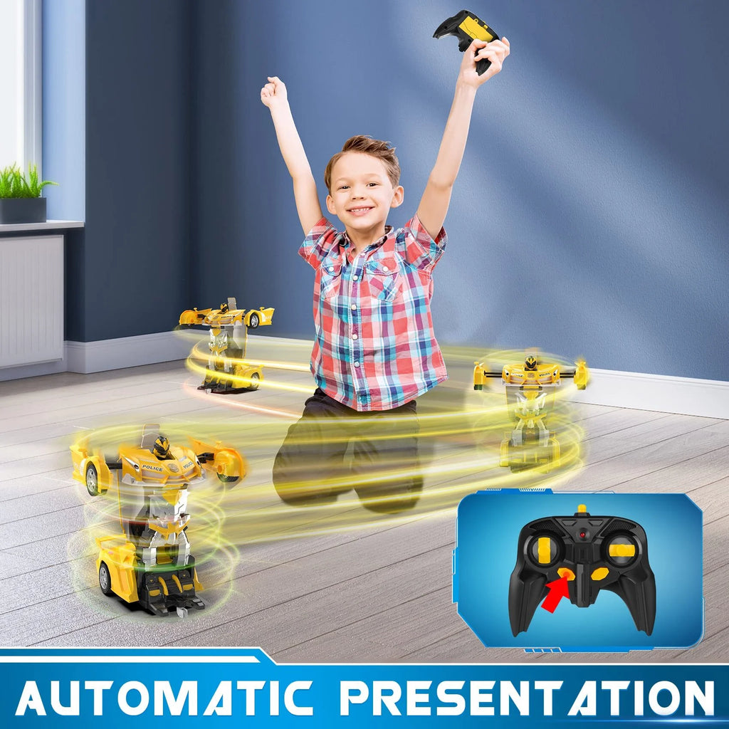 2-in-1 Transform Robot RC Racing Car, 2.4Ghz 1:18 Scale R699