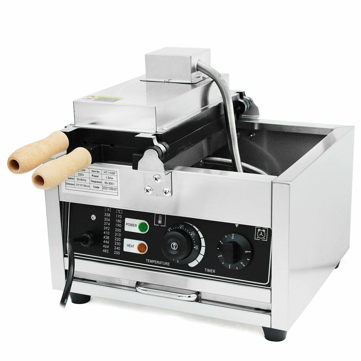 Nonstick Electric Bubble Skewer Waffle Ball Maker 500W V86903