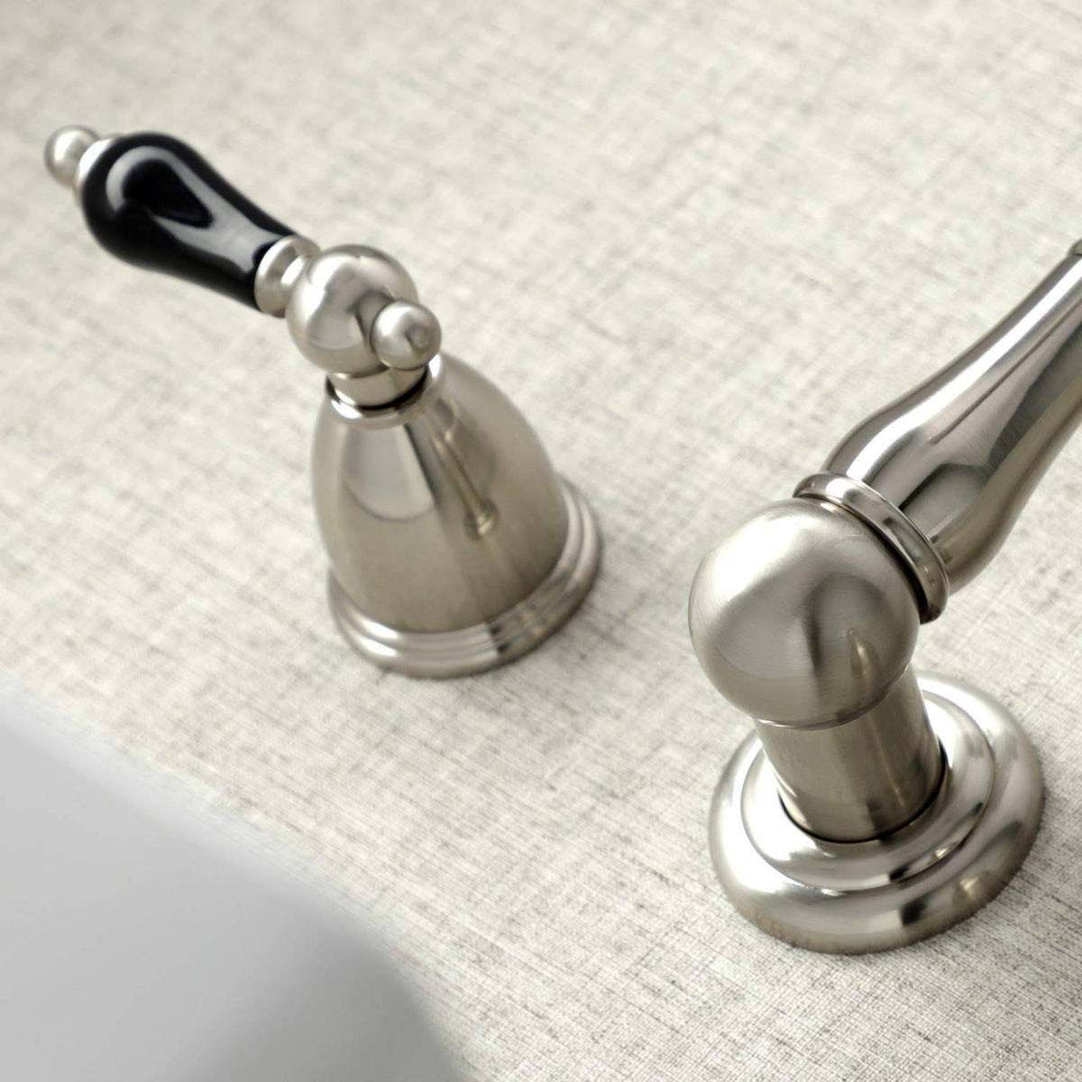 Brushed Nickel Two-Handle Wall Mount Bathroom Faucet T953600