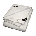 6'x8' Heavy Duty White Poly Tarp Cover M197227