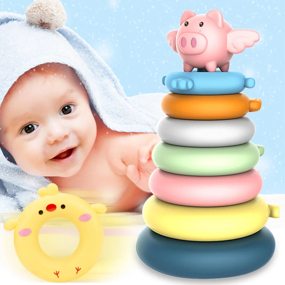 7 Pcs Stacking Rings Toys J7402