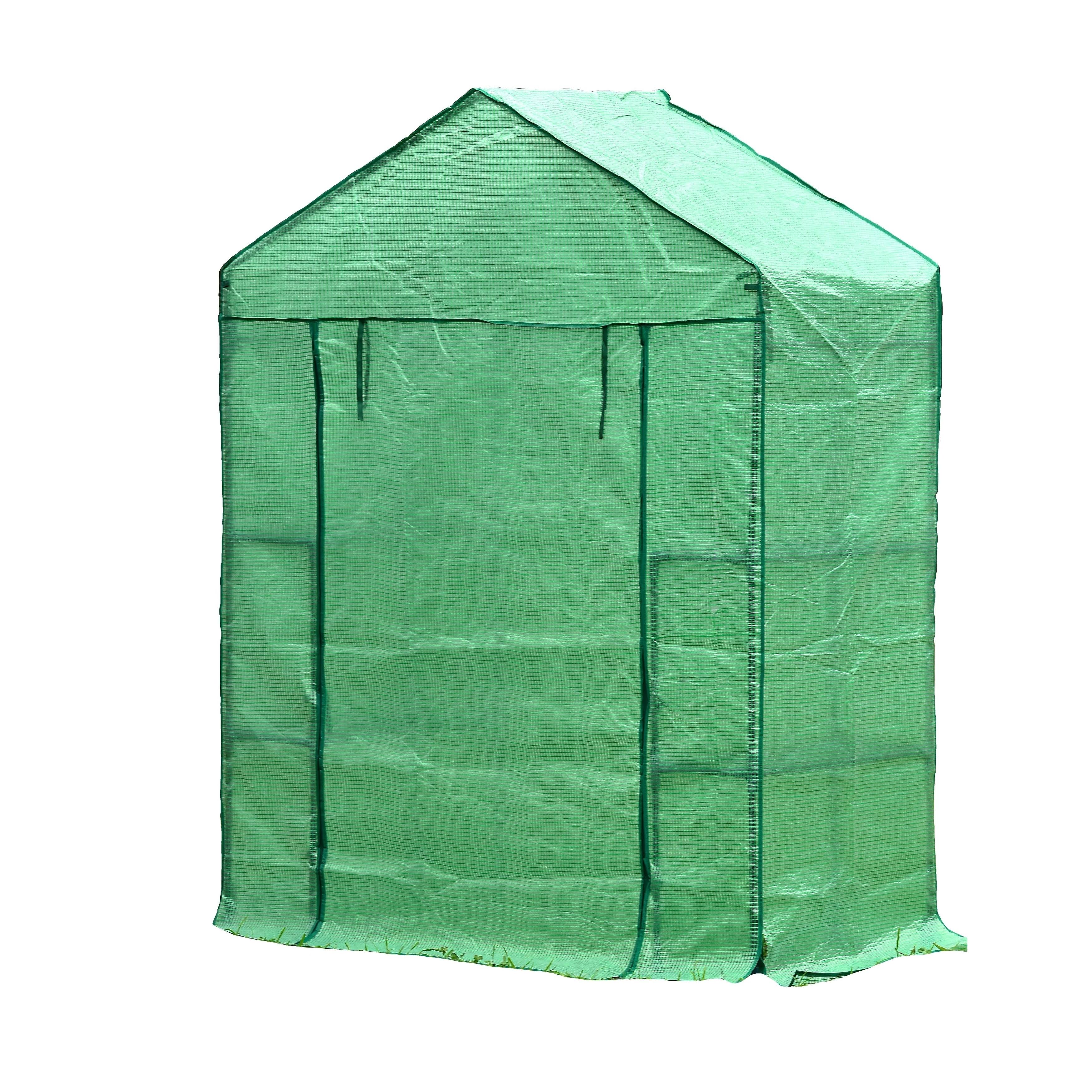 Portable Walk-In Greenhouse with Cover C789752