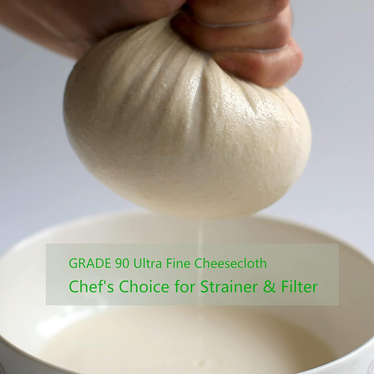 100% Cotton Unbleached Fine Cheesecloth, 54 Sq Feet, Pack of 2 F172943