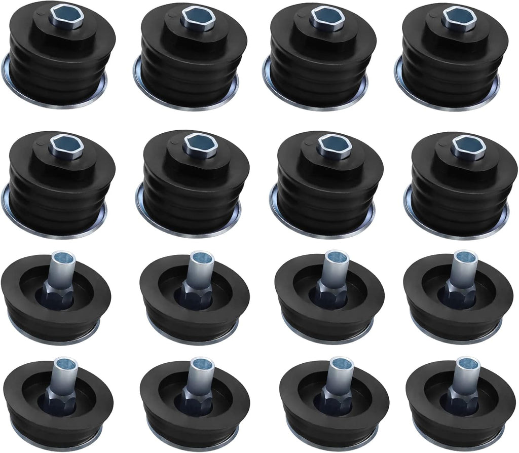 Black Polyurethane Body Mount Bushing Kit for Ford F250 F350 Super Duty 2008-2016 G2362