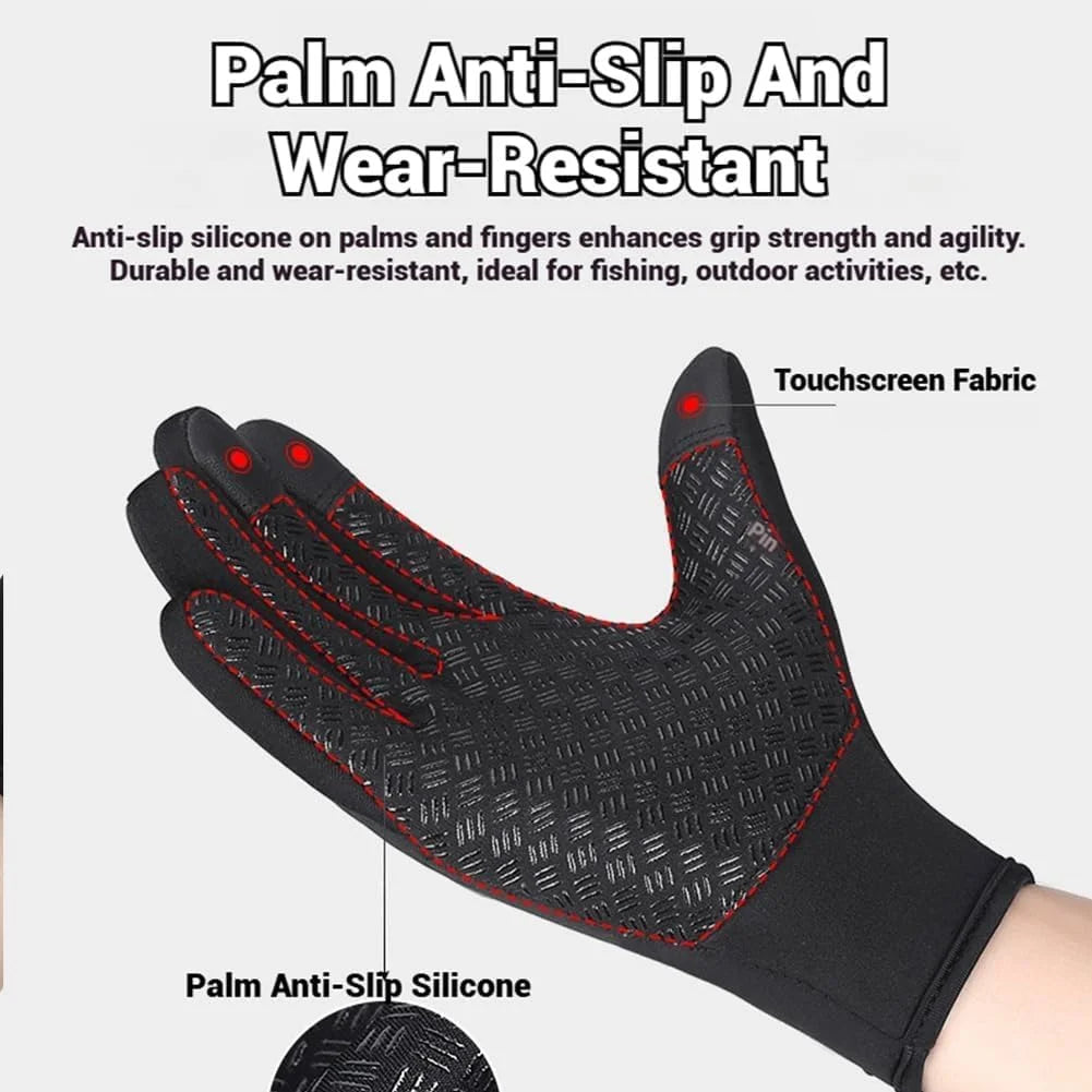 Waterproof Windproof Thermal Touchscreen Winter Gloves with Non-Slip Grip A65756