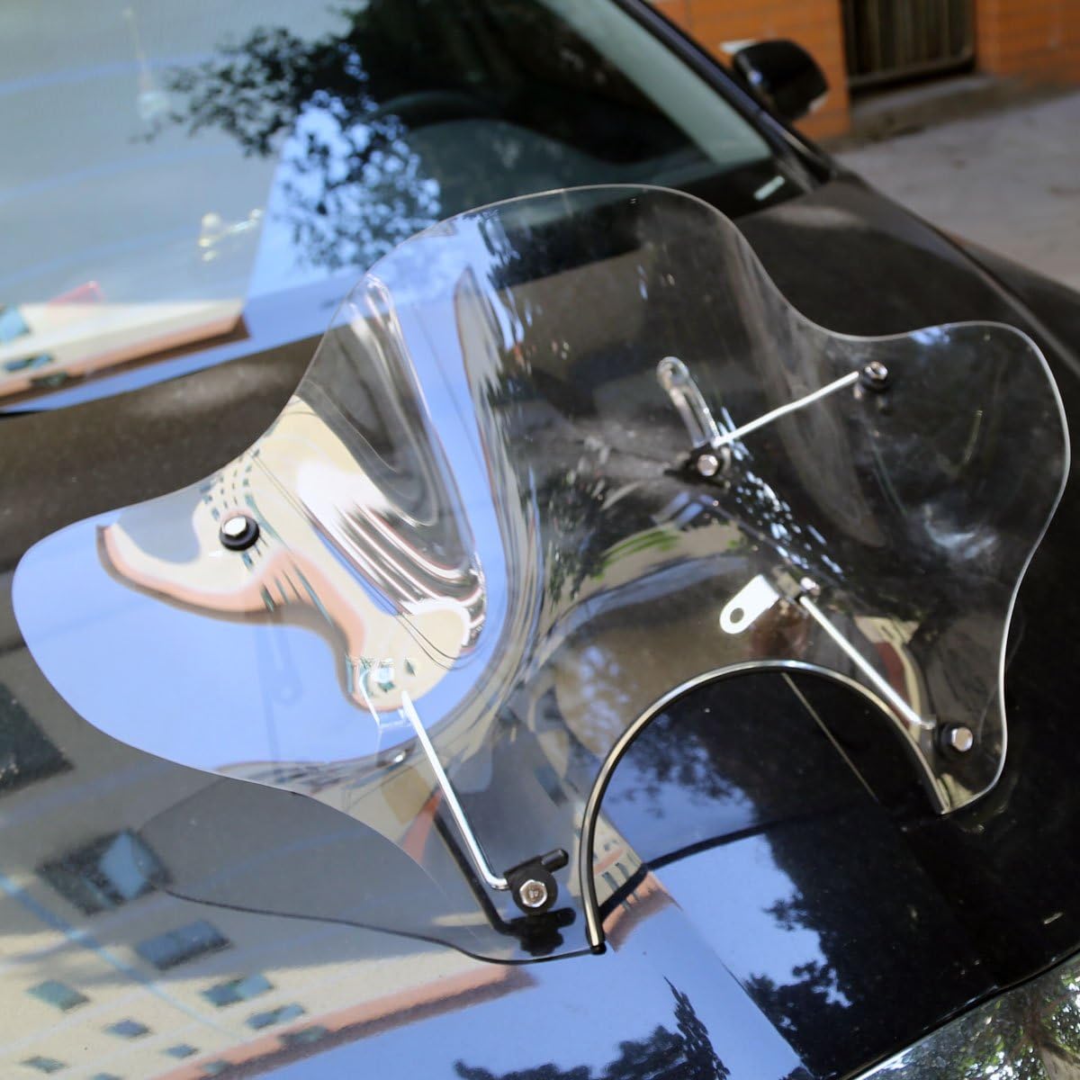 Clear Windscreen Windshields for Street Bike, Pack of 2 X432337