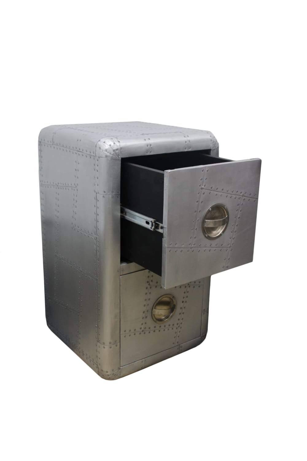 18x22 Silver Aluminum Filing Cabinet J213