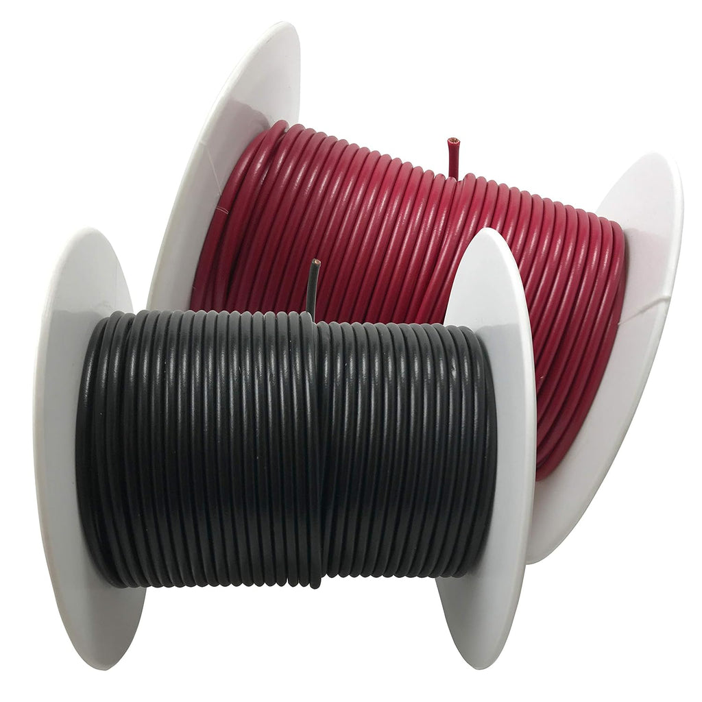 10 Spools Black & Red Primary Wire 100 FT Stranded Copper Kit L8434