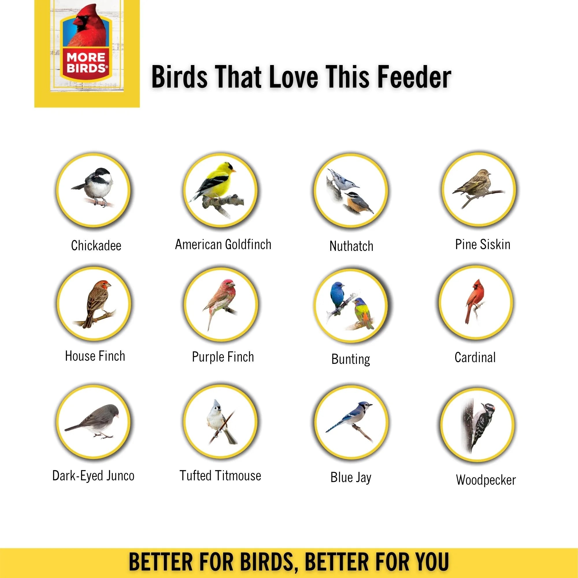 Yellow 4 Ports Bird Feeder V65853