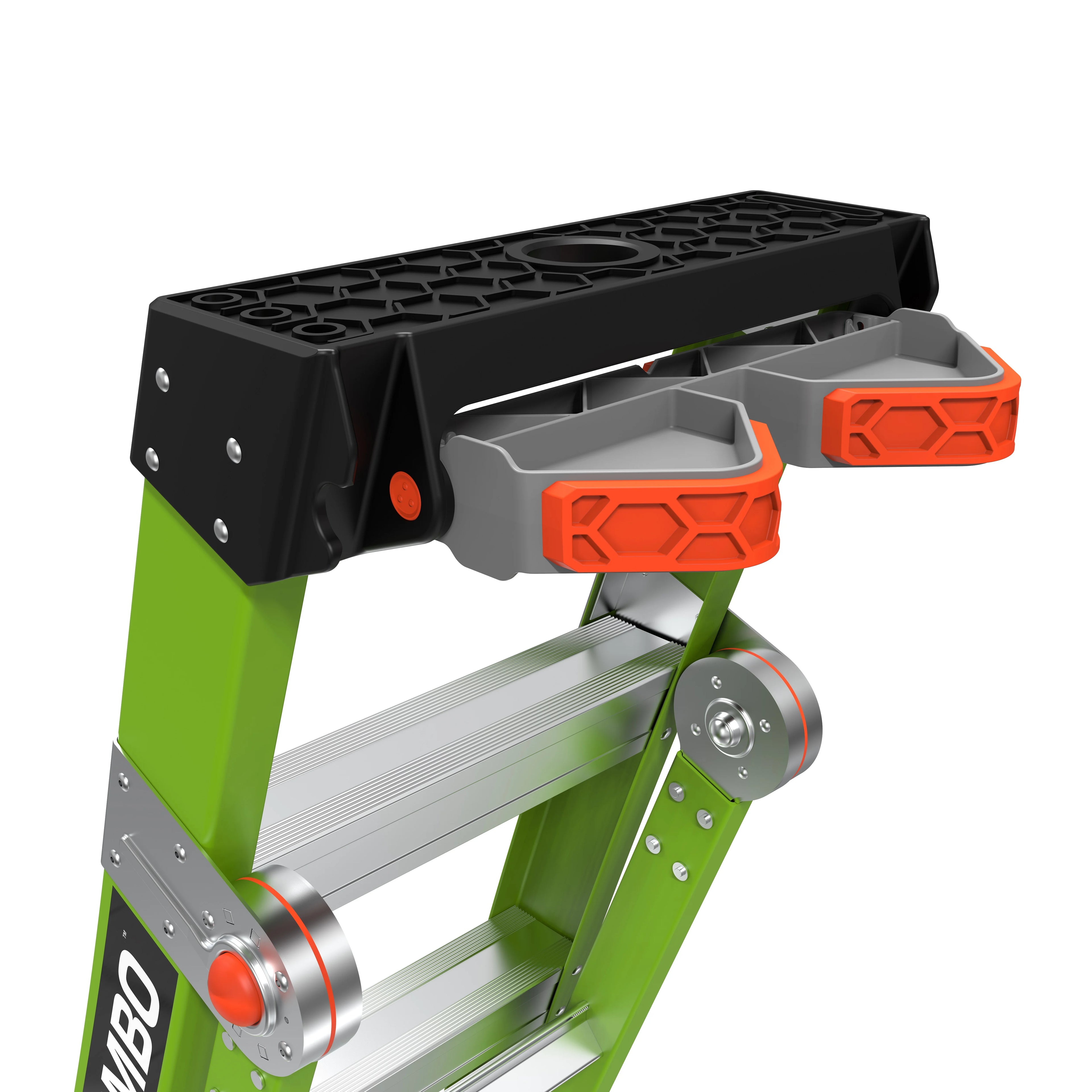 King Kombo Industrial 6-10 ft Type 1AA 3-in-1 Fiberglass Combo Ladder with V-Bar T260857