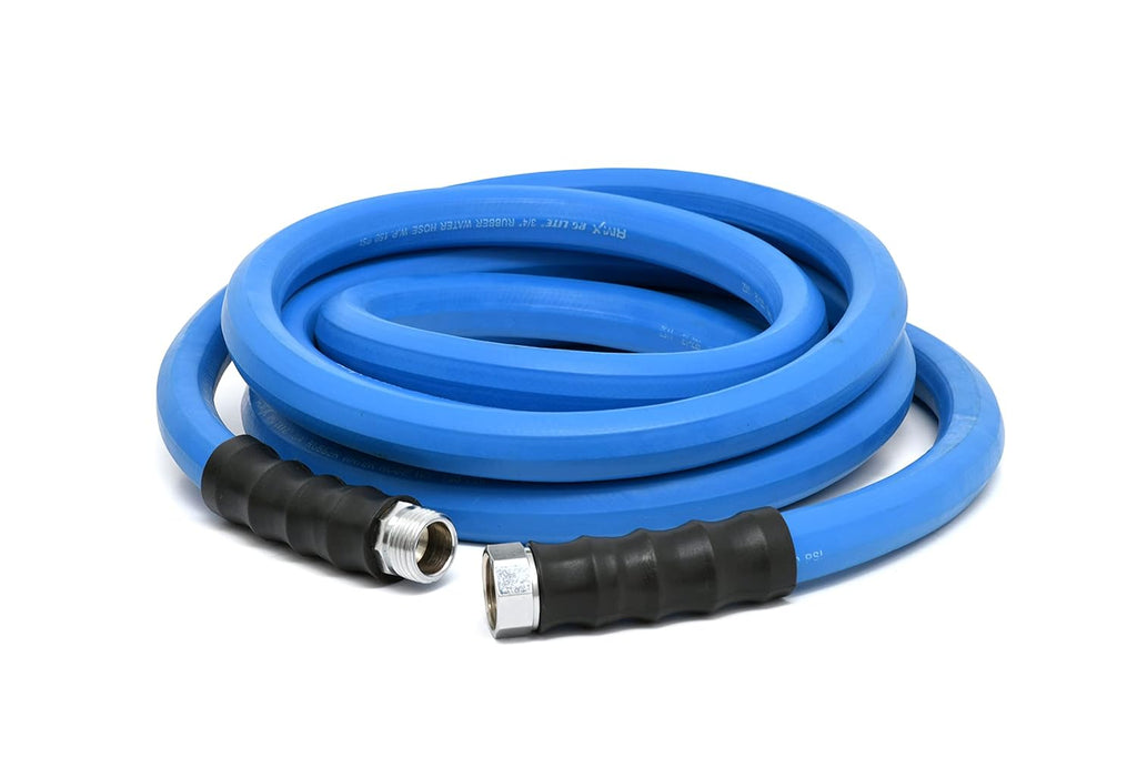 3/4" x 25' 100% Rubber Garden Hose, 500 PSI, Pack of 2 W925