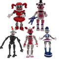 5Pcs FNAF Funtime Freddy Foxy Movable Action Figures D988
