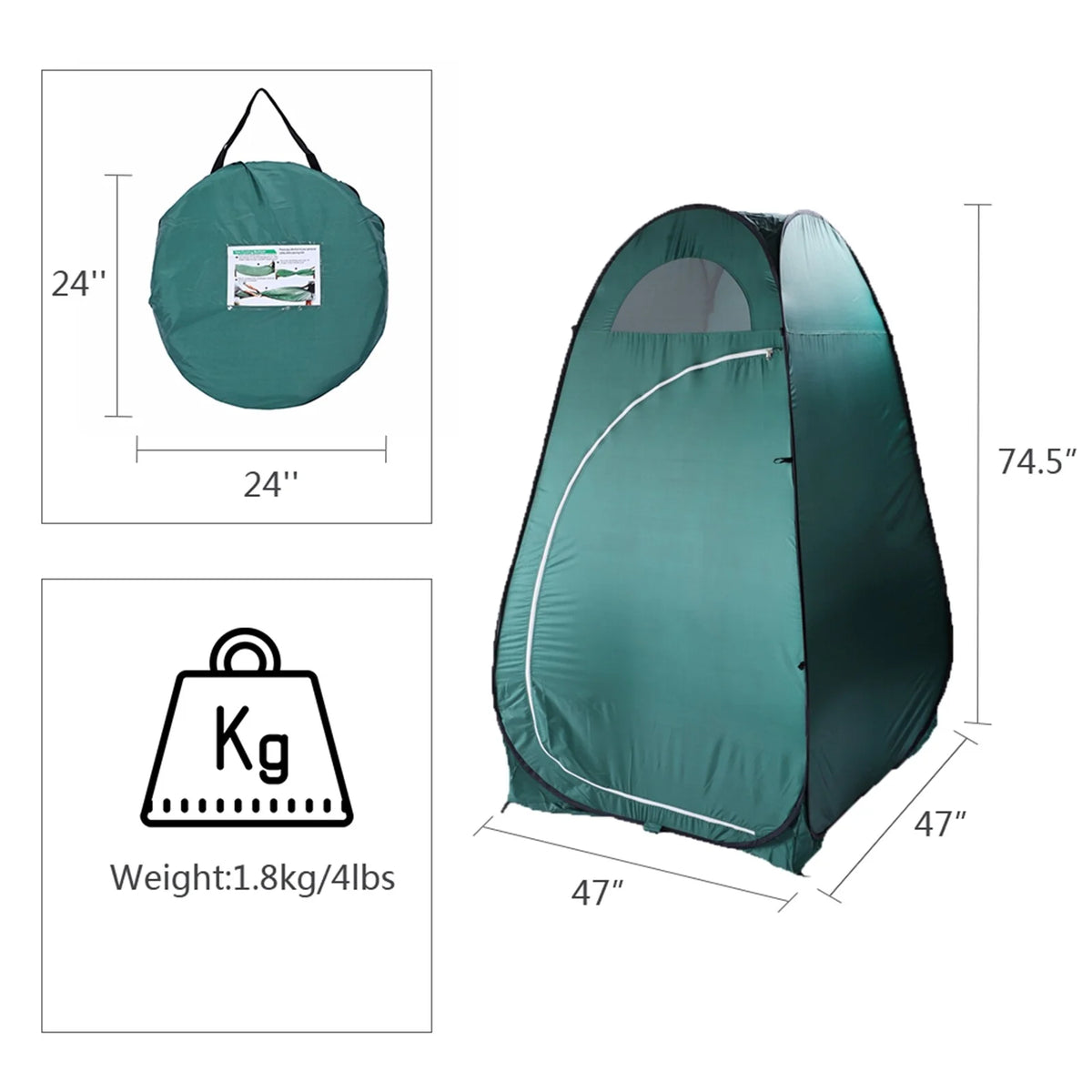 Pop Up Privacy Tent for Camping B54895