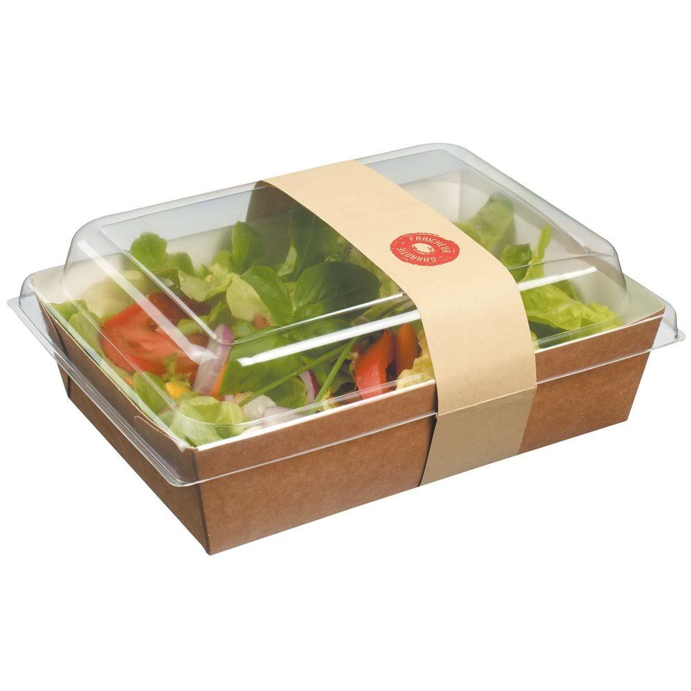 33.8 Ounce Salad Box with Lid and Strip S330