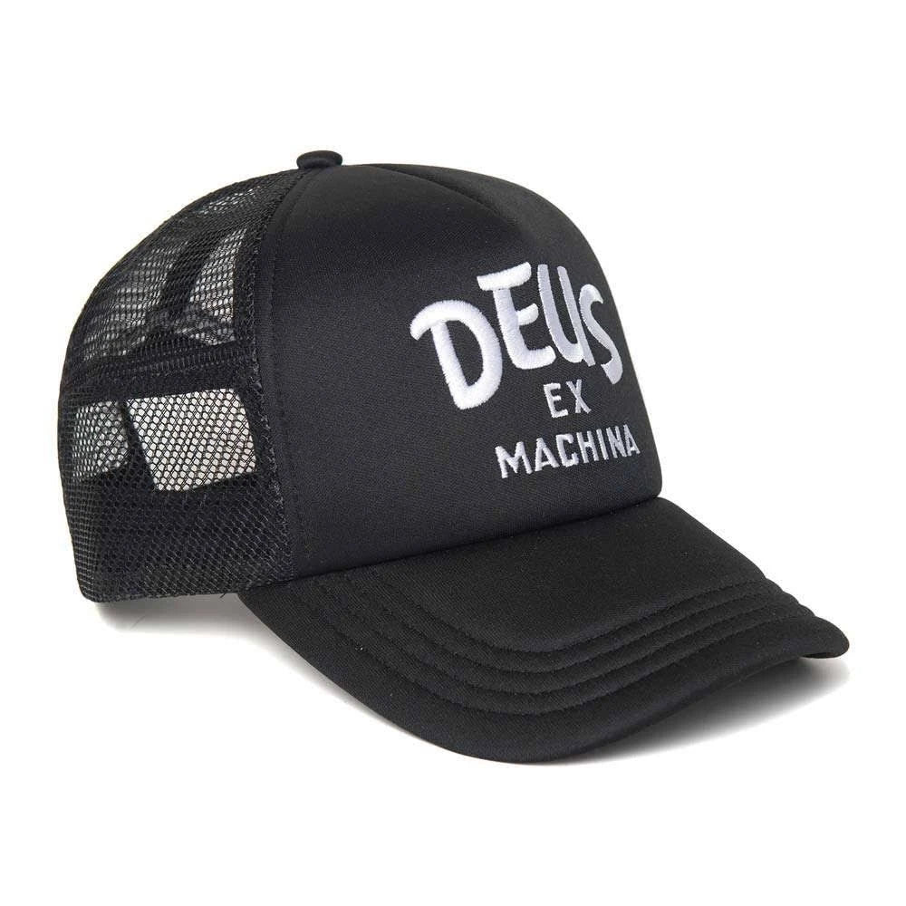 Black Curvy Trucker Cap E4665