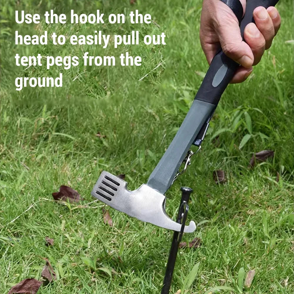 Steel Tent Stake Set with Hammer E969