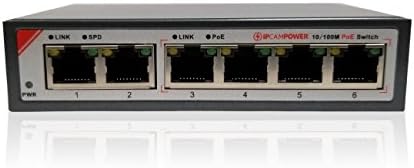 8 Port POE Network Switch, 130 Watts Total Budget, Pack of 2 D3076