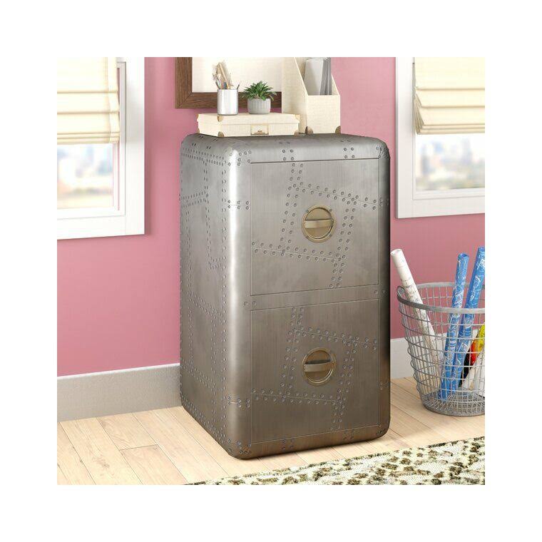 18x22 Silver Aluminum Filing Cabinet J213