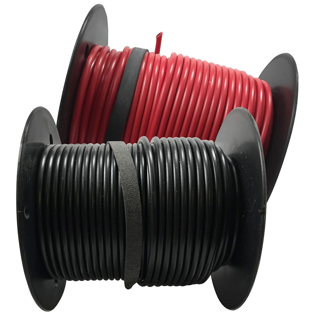 10 Spools Black & Red Primary Wire 100 FT Stranded Copper Kit L8434