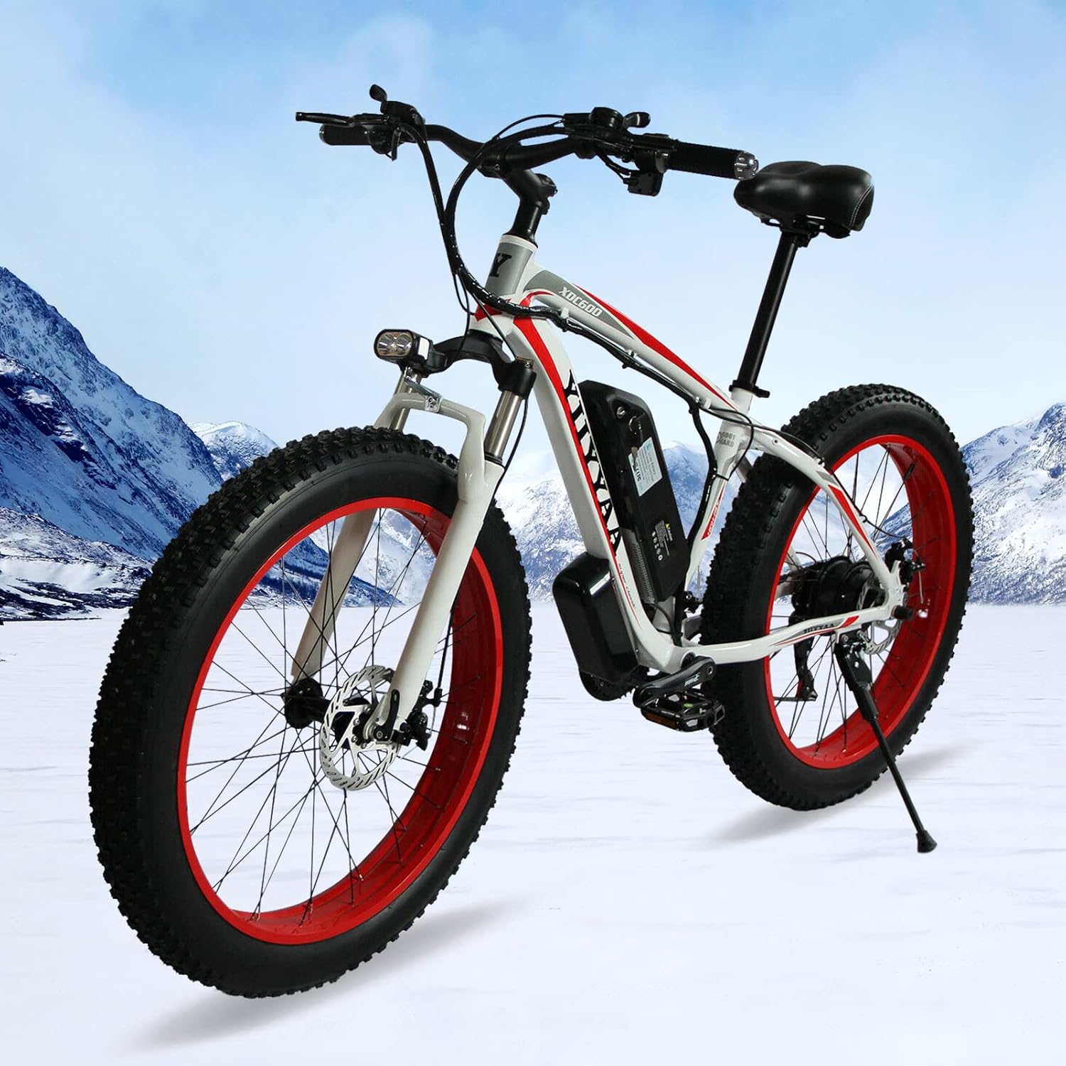26" 500W Fat Tire Electric Mountain Bike with Removable 36V/10Ah Lithium Battery M66359