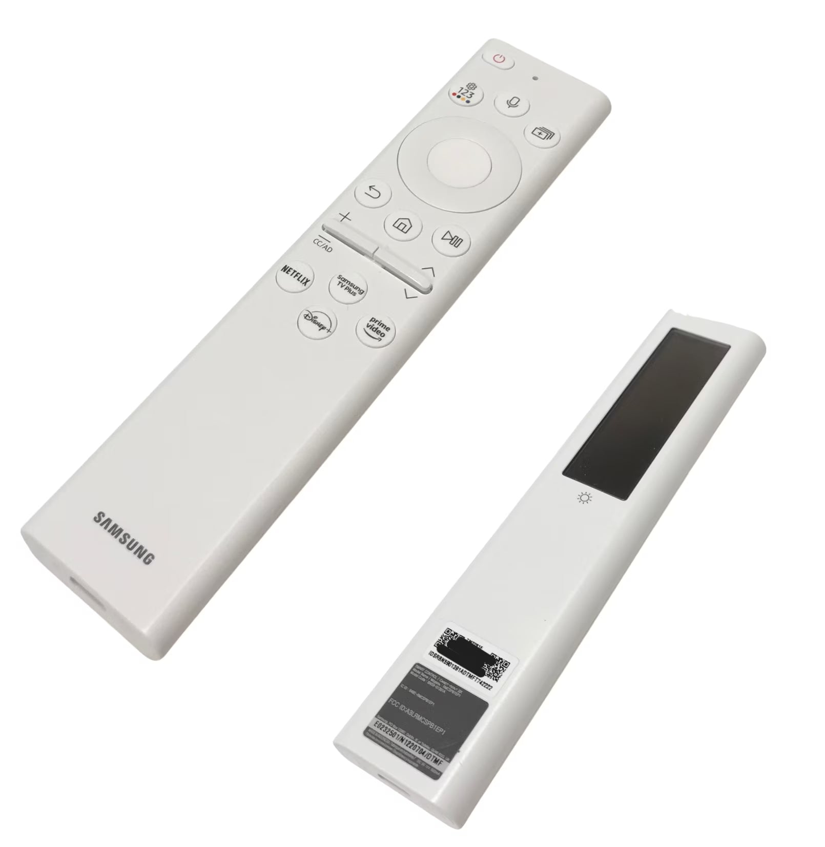 Remote Control White Solar Compatible With Samsung Model Numbers QN50LS03BDFXZA, QN55LS01BAF, QN55LS01BAFXZA Q6892