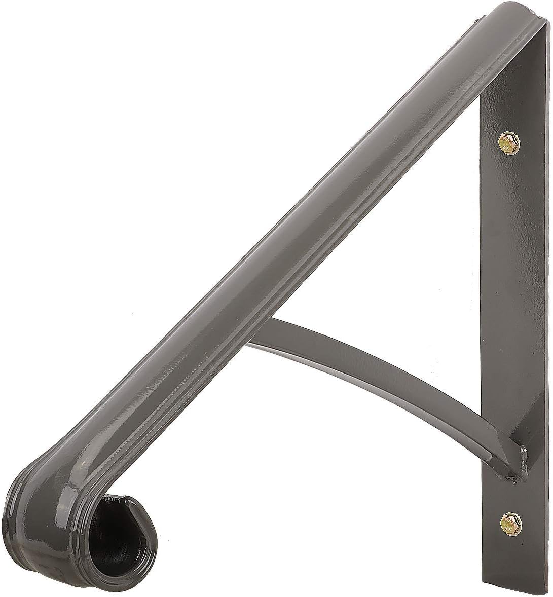Black Metal Wrought Iron Handrail for Steps, Pack of 2 N94689