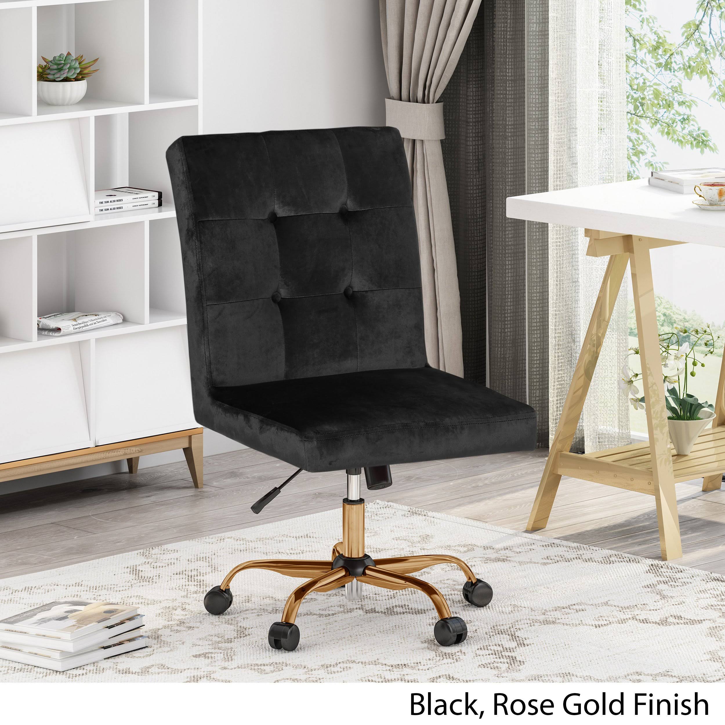 Smoke Tufted Swivel Office Chair X47820