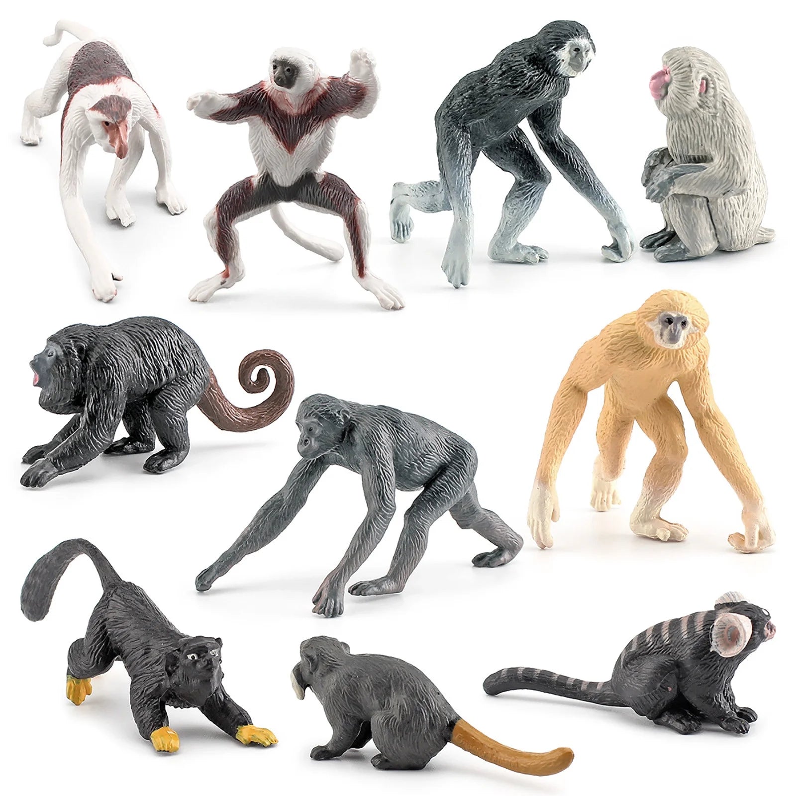 10PCS Simulation Zoo Animal Ornament Model T90846