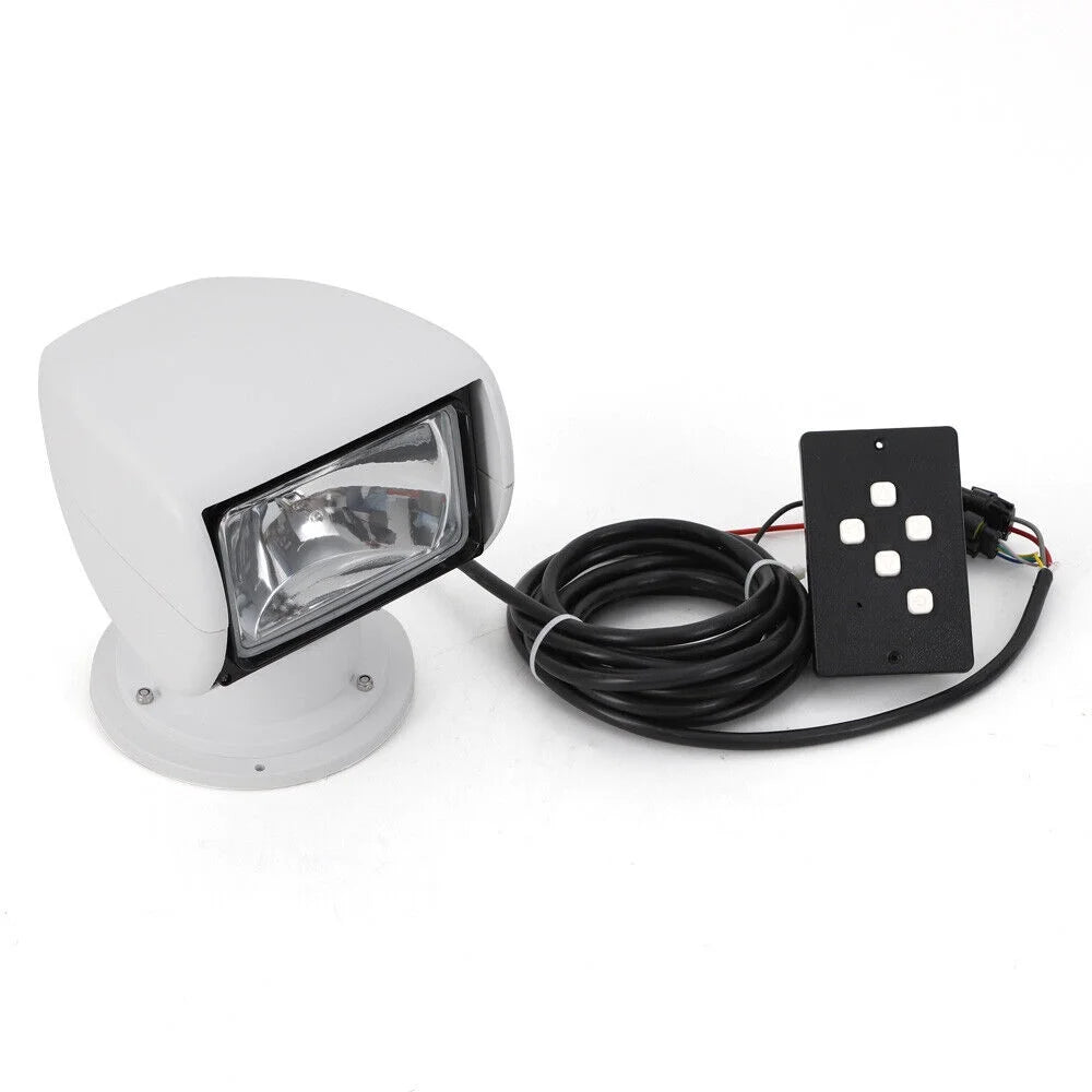 12V 100W Marine Spotlight Remote Control Searchlight 360° Rotate Waterproof O892