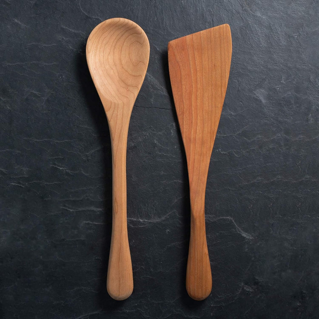 Cast Iron 5 Piece Kitchen Utensil Set with Wooden Cooking Utensils U48829