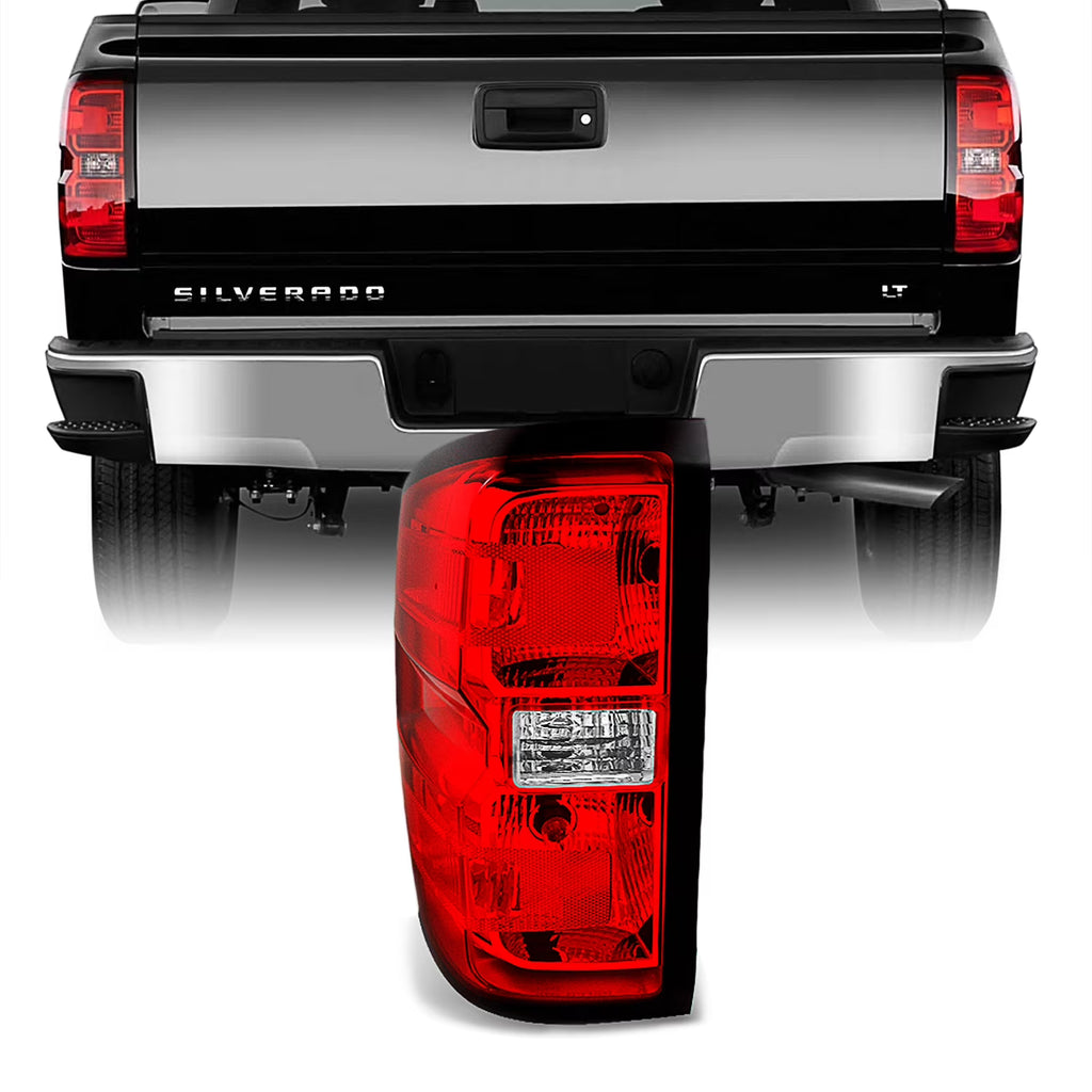 Red Clear Driver Left Side Tail Light Replacement Y450363