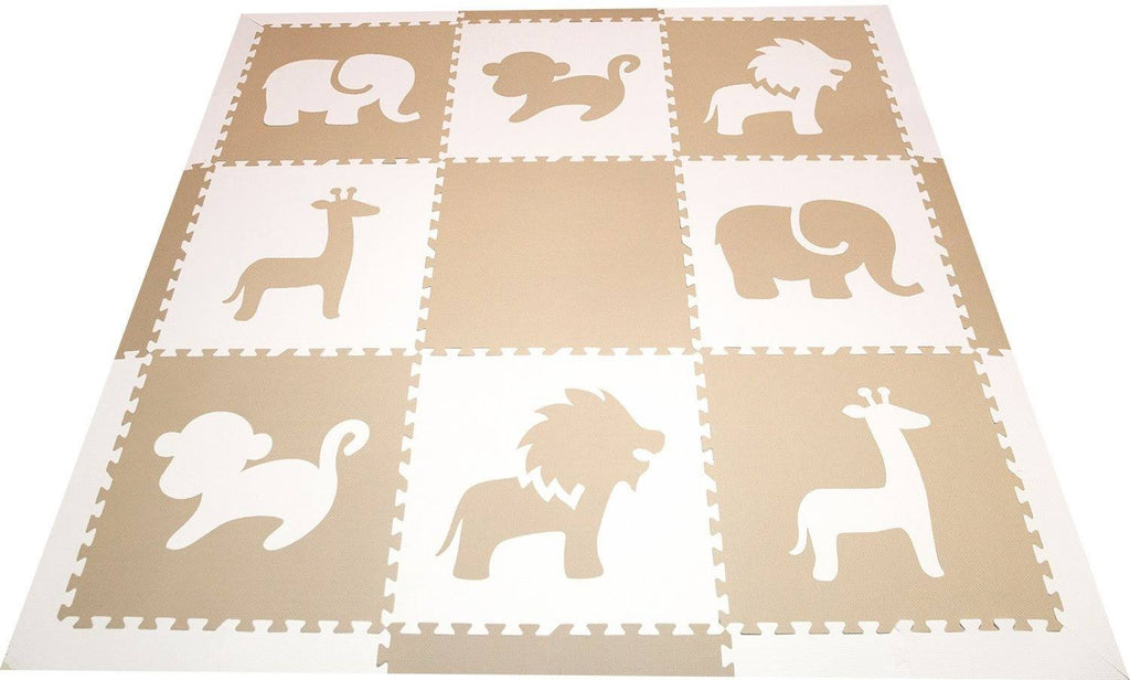 Foam Children&s Playmat Safari Animals Theme Tiles T2408
