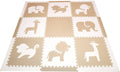Foam Children&s Playmat Safari Animals Theme Tiles T2408