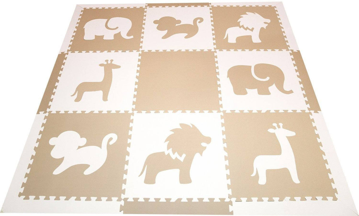 Foam Children&s Playmat Safari Animals Theme Tiles T2408