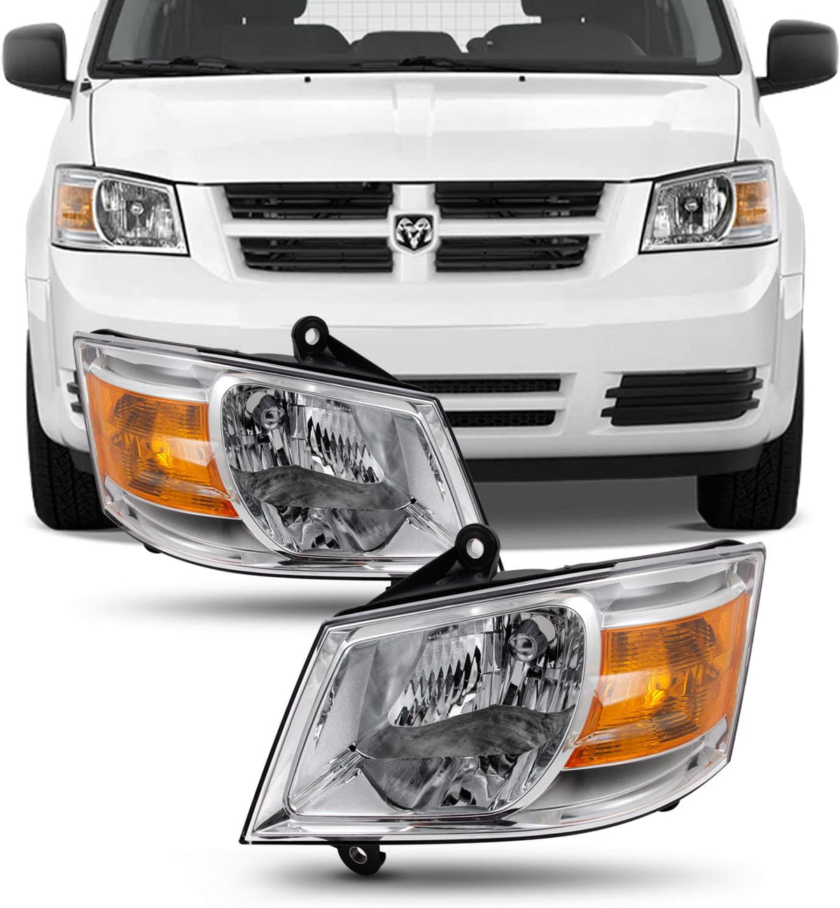 Chrome Bezel Headlights Housing C23041