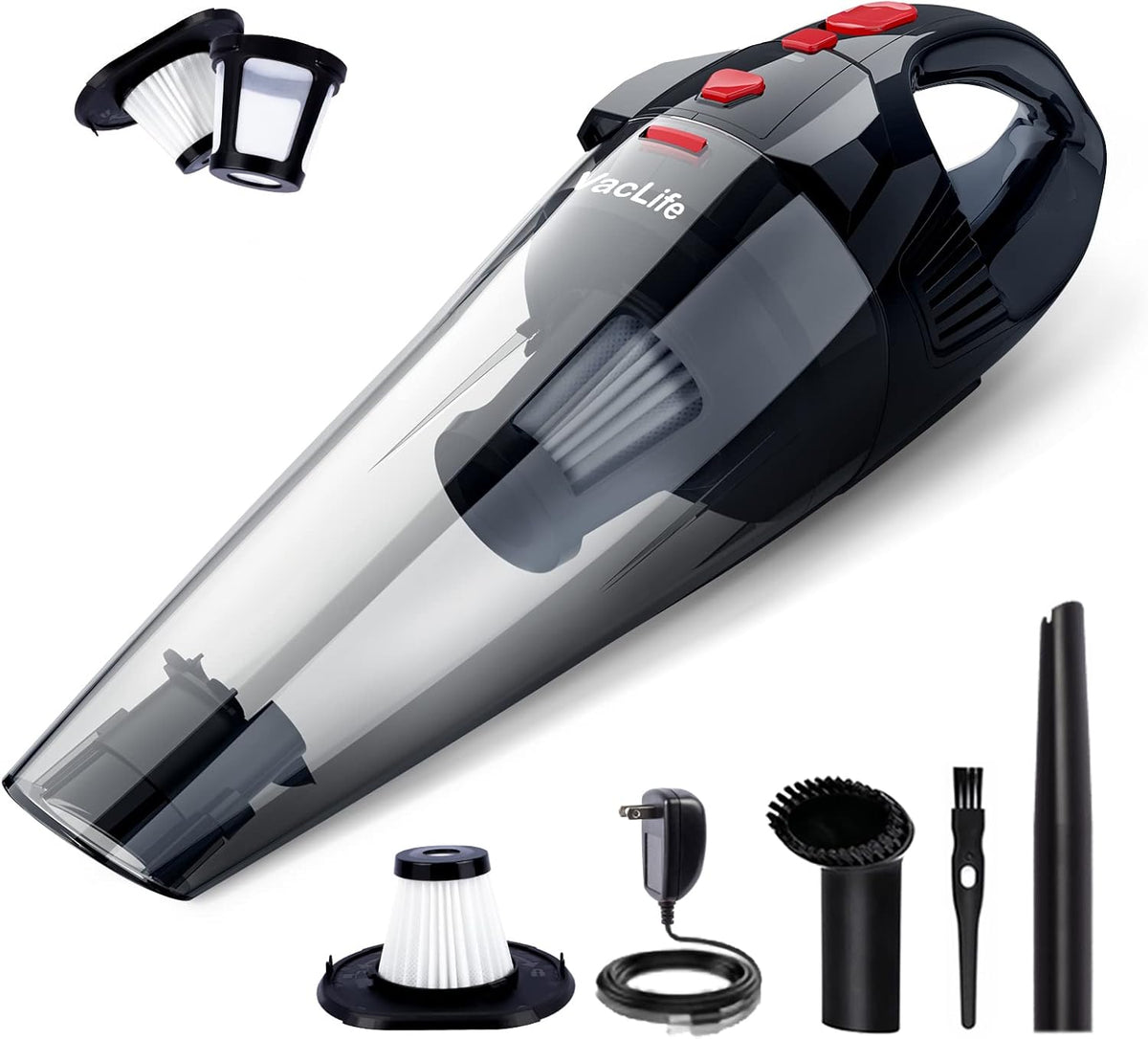 Red Cordless Handheld Vacuum Cleaner W896208