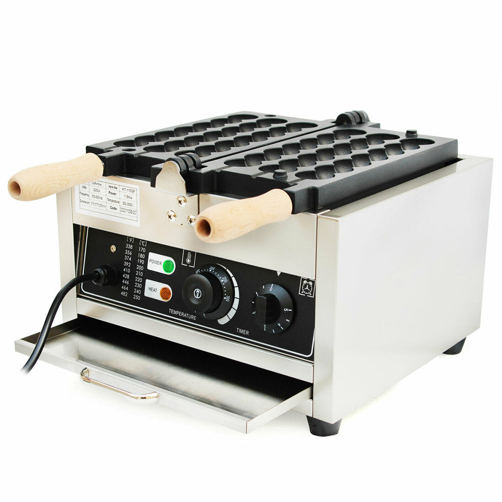 Nonstick Electric Bubble Skewer Waffle Ball Maker 500W V86903