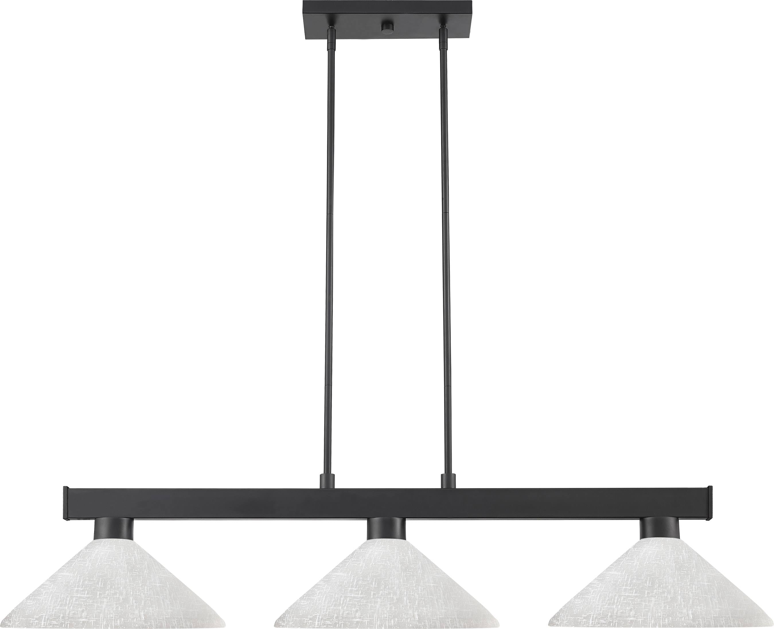 Matte Black 3 Light Billiard Light F845865