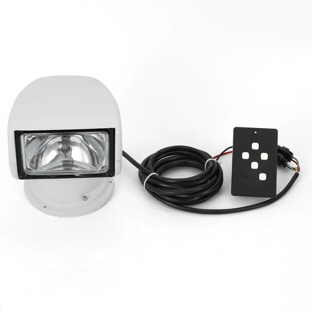 12V 100W Marine Spotlight Remote Control Searchlight 360° Rotate Waterproof O892