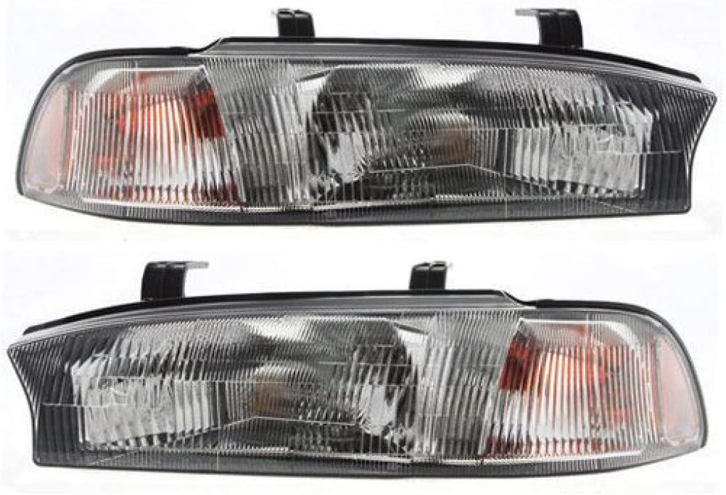 Subaru Legacy Headlight 1996 1997 Pair w/Bulbs D834788