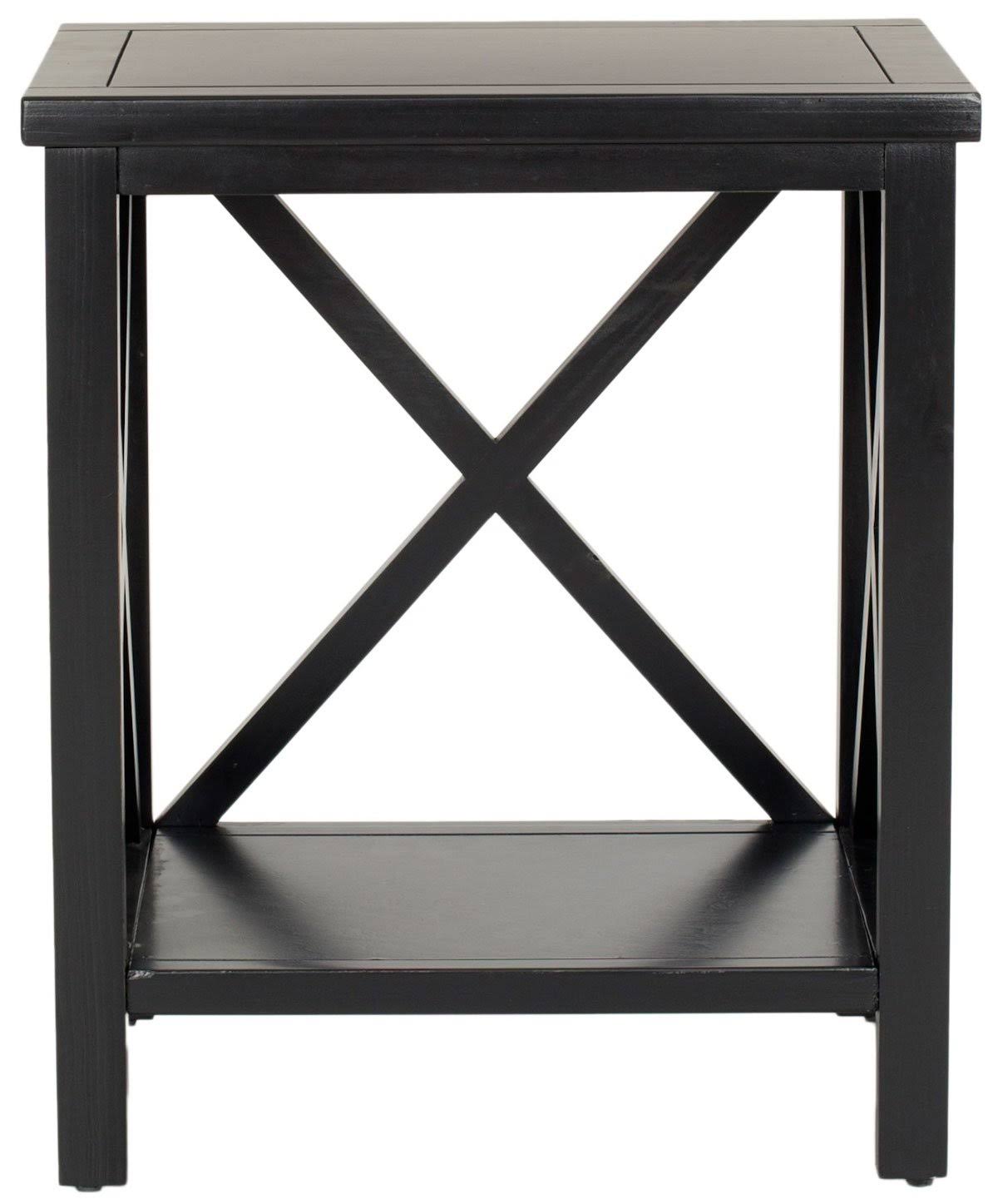 Dusty Green Cross Back End Table I820
