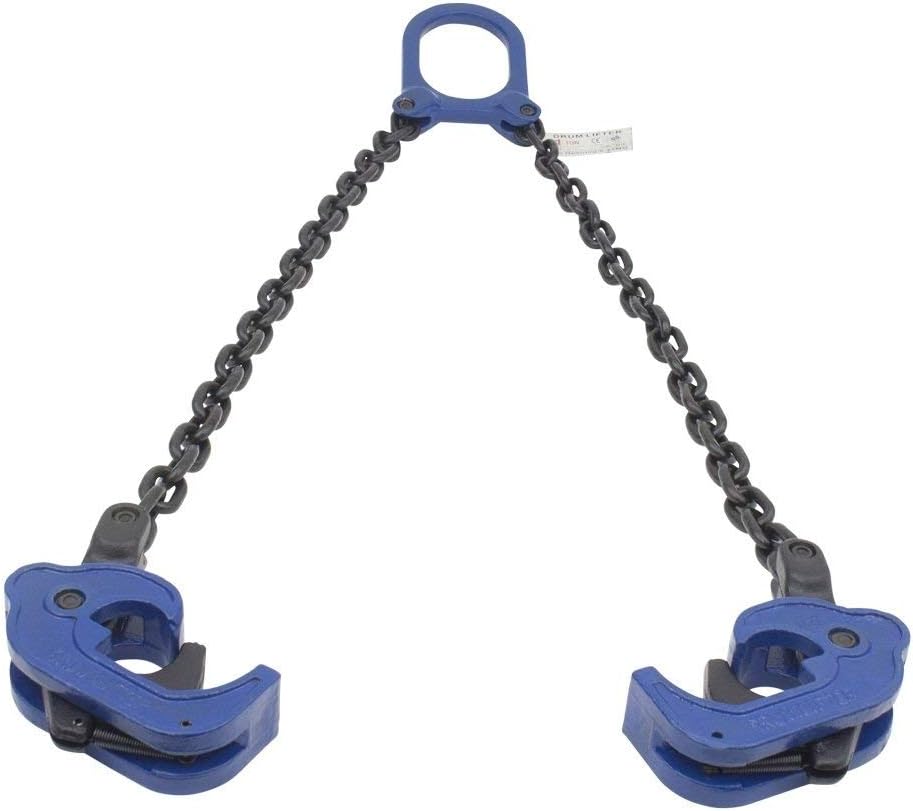 Chain Drum Lifter 2000 lbs WLL Vertical Hoist Self Locking J6863