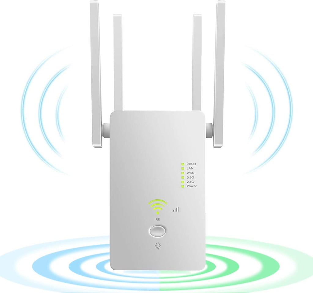 WiFi Extender Wireless Signal Booster 1200Mbps Dual Band Pack of 2 K13788