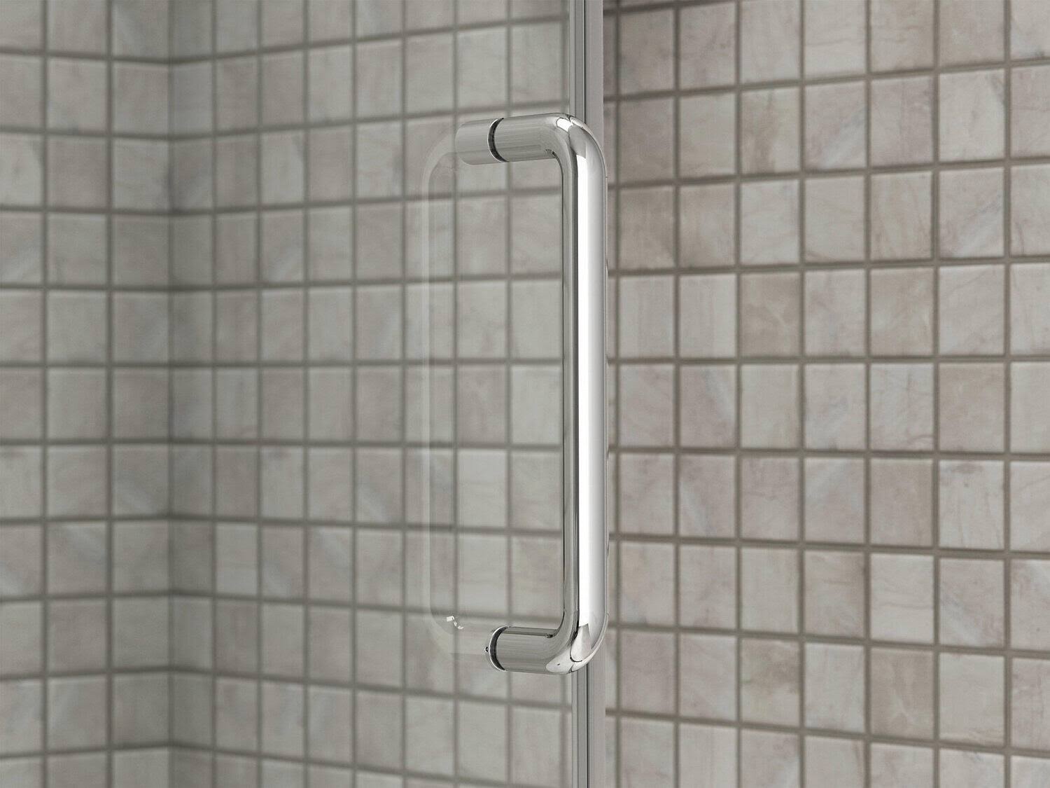 Tall Sliding Shower Door with Crystal Clear Glass B85456