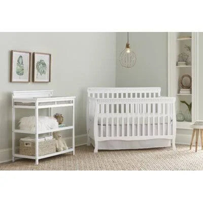 White 4-in-1 Convertible Crib W914